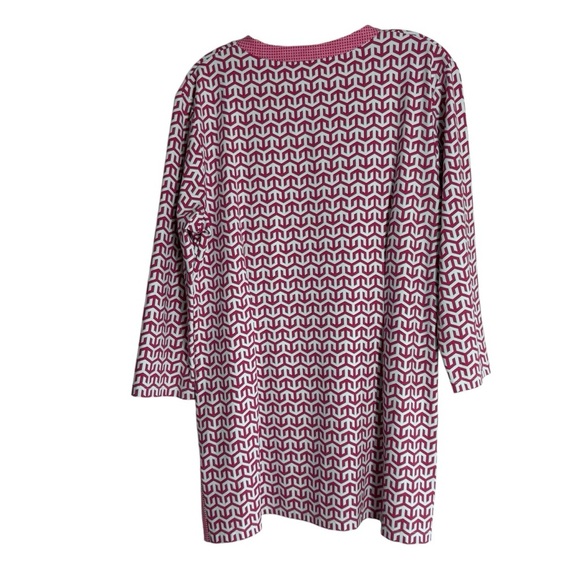 J. McLAUGHLIN for Dillards Geometric Patterned Tunic Top Size XL - QUIET LUXURY! - Picture 2 of 7